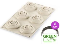 Silikomart Silikonform Mini Tarte Twist Set -Lebensmittelgeschäft b63369