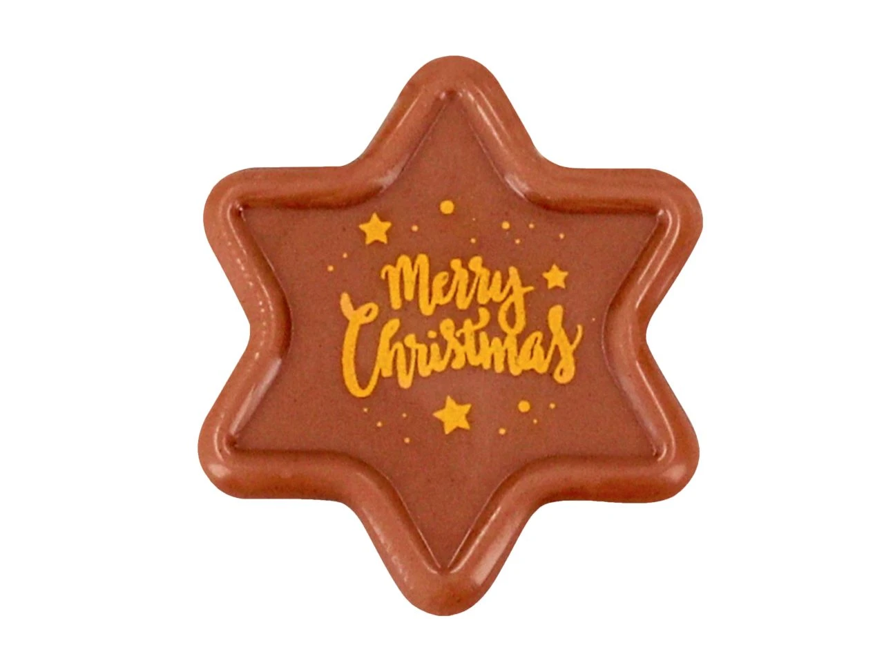 Aufleger Stern, Vollmilch, 1 Folie á 38 Stück 3 Aufleger Stern, Vollmilch, 1 Folie á 38 Stück