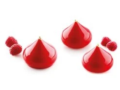 SILIKOMART Silikonform: Goutte 55/Tropfen, Weiß, 8 Mulden á 5,4 X 4 Cm, Je 55 Ml