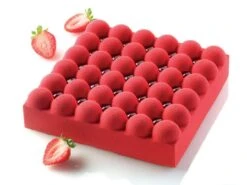 SILIKOMART Silikon-Backform: Bubble 1400, Kugel-Optik, Weiß, 18 X 18 X 5 Cm, 1,4 L