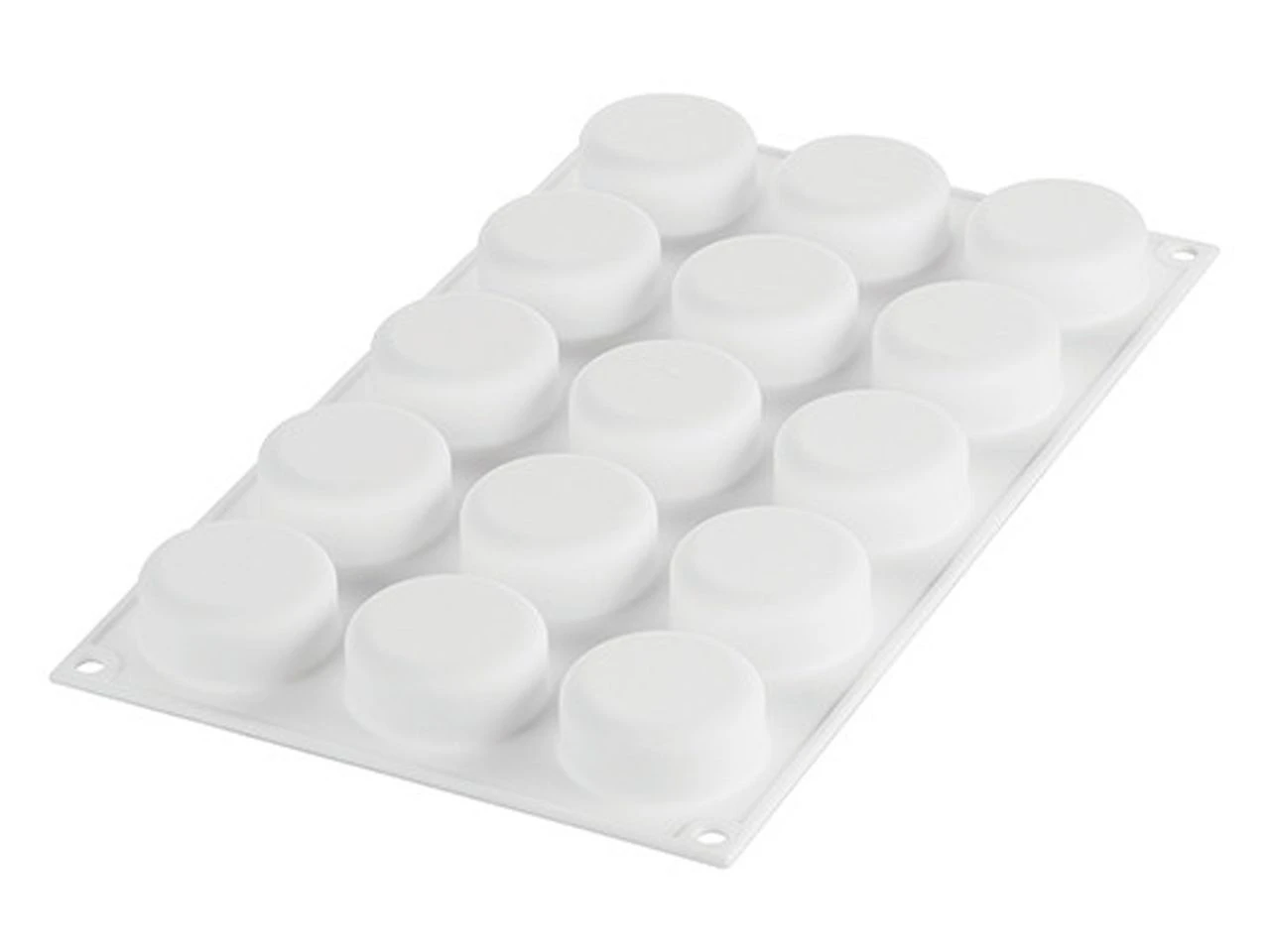 SILIKOMART Silikonform: Essenziale 30, Weiß, 15 Mulden á 4,5 X 2 Cm, Je 30 Ml 5 SILIKOMART Silikonform: Essenziale 30, Weiß, 15 Mulden á 4,5 X 2 Cm, Je 30 Ml – Bild 3