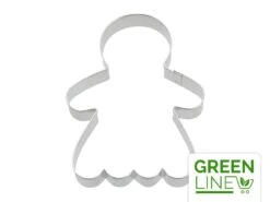 Ausstecher: Lebkuchenfrau Groß, Edelstahl, 6,8 X 8,6 Cm