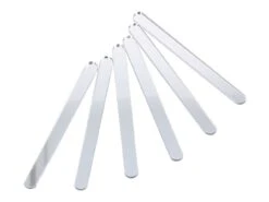 Eisstiele: Silber, Kunststoff, Silberglänzend, 6 Stück á 11,5 X 1 Cm