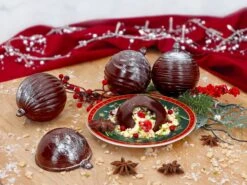 Schokoladenform Weihnachtskugeln -Lebensmittelgeschäft b77452