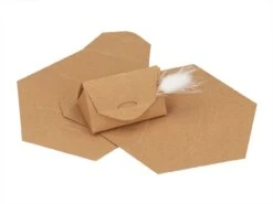 Pralinenverpackung Triangle Naturbraun 3er Set