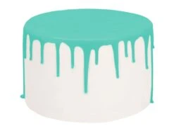Drip Cake-Glasur Aquamarin, Türkisblau, Inkl. Spritzflasche, 250 G