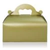 Kuchenbox Mit Tragegriff, Goldfarbe, Pappe, 10 X 18 Cm -Lebensmittelgeschäft b86200