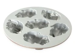 Nordic Ware: Aluguss-Backform Baby Bunny Cake, Antihaft, 1 L, 6 Mulden á 11 X 7,5 X 5,5 Cm 8 Nordic Ware: Aluguss-Backform Baby Bunny Cake, Antihaft, 1 L, 6 Mulden á 11 X 7,5 X 5,5 Cm -Lebensmittelgeschäft b89812