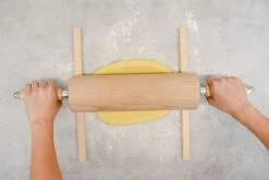 Teigausroll-Leisten-Set, Buchenholz, 6-teilig, Länge 35 Cm