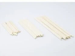 Dekofee: Cake Pop Sticks, Kraftpapier, Weiß, 100 Stück á 15 Cm X 4 Mm