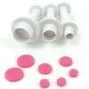 DEKOFEE Mini-Ausstecher-Set Mit Stempel: Kreise, Kunststoff, Weiß, 3er-Set -Lebensmittelgeschäft bdf05490