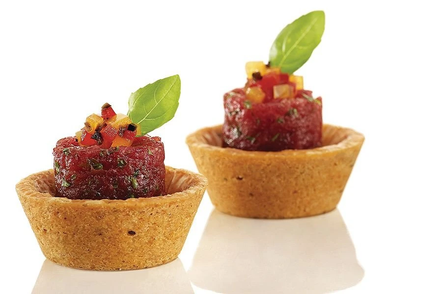 Tartelettes Mini-Snack Tomate/Basilikum, Ø 4,2 Cm, 32 Stück 4 Tartelettes Mini-Snack Tomate/Basilikum, Ø 4,2 Cm, 32 Stück – Bild 2