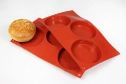 Silikomart Silikonbackformen Für 6 Burger Brötchen, Ø 10 Cm , Höhe 2 Cm