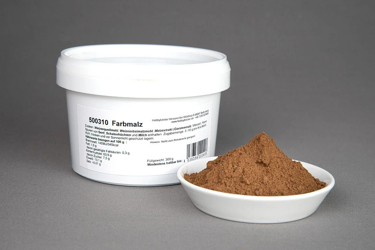 Farbmalz 300g Dose- Dunkel Geröstetes Gerstenmalz 3 Farbmalz 300g Dose- Dunkel Geröstetes Gerstenmalz