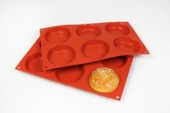 Silikonbackformen Für 12 Burger Brötchen, Ø 8cm, Höhe 1,8 Cm
